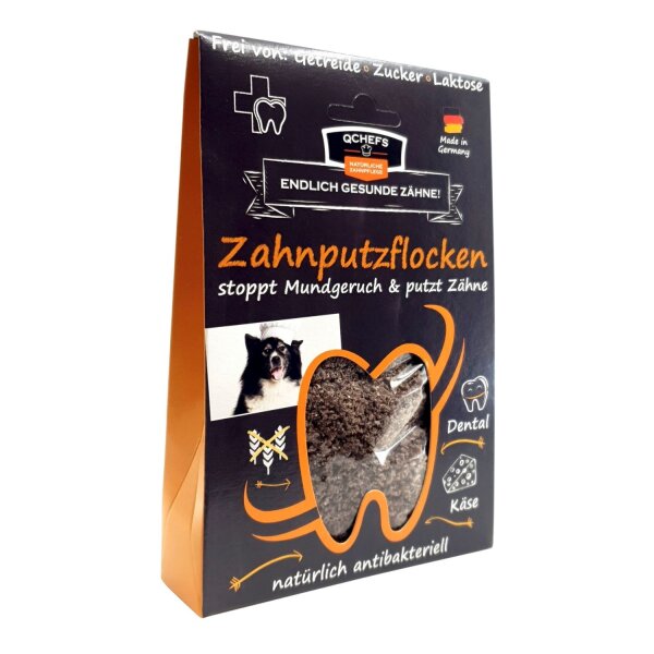 QCHEFS Zahnputzflocken Hunde 90 g
