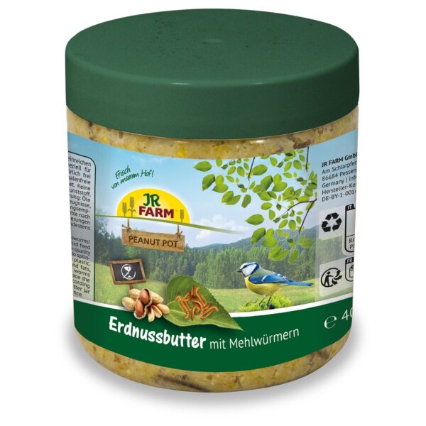 JR FARM PPot Erdnussbutter Mehlwürmer 400 g