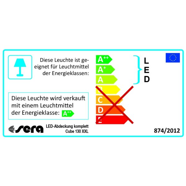 sera LED-Abdeckung komplett für Biotop 130 XXL