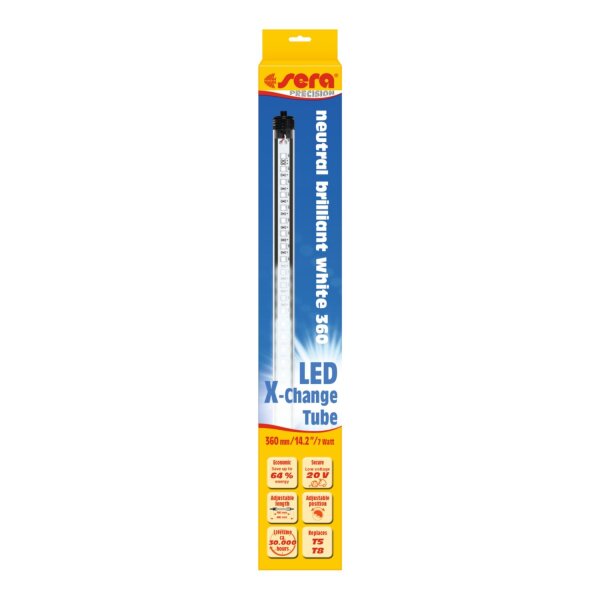 sera LED X-Change Tube neutral brilliant white 360