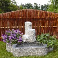 AC Pots Granit Terrassenbrunnen Typ B, dunkelgrau