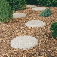 AC Pots Trittstein rund hellgrau