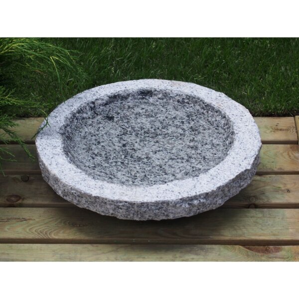 AC Pots Vogeltränke rund, hellgrau Ø30 cm