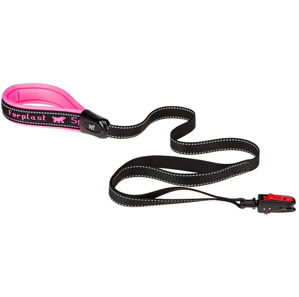 ferplast Sport Dog Matic Führleine 120 cm 2 cm schwarz-pink