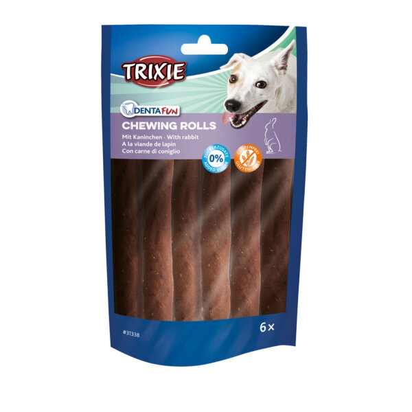 Trixie Denta Fun Rabbit Chewing Rolls 6 Stk.
