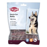 TRIXIE Denta Fun Duck Chewing Rolls 12 cm 30 Stück