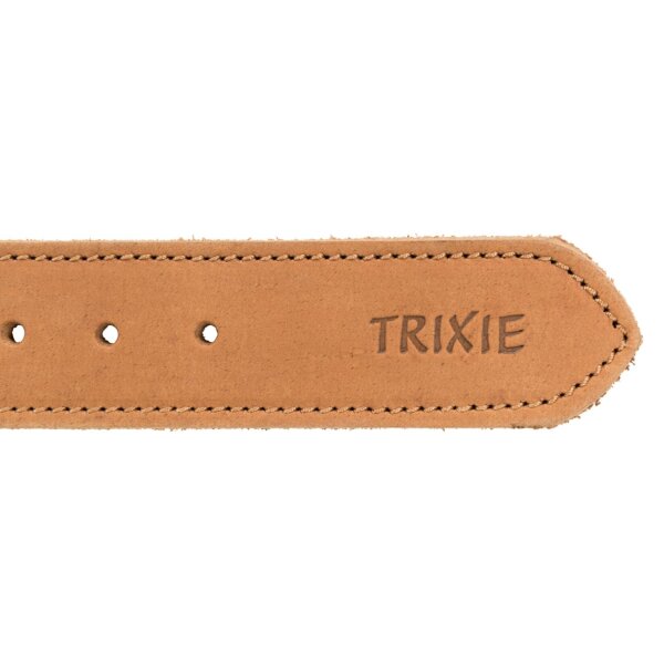 TRIXIE Rustic Fettleder-Halsband „Heartbeat“