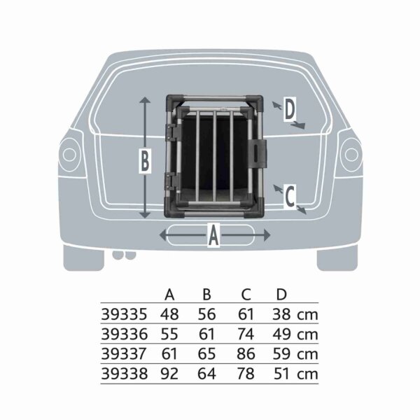 TRIXIE Transportbox Aluminium M-L