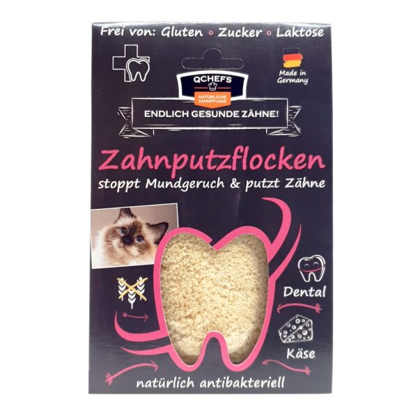 QCHEFS Zahnputzflocken Katze