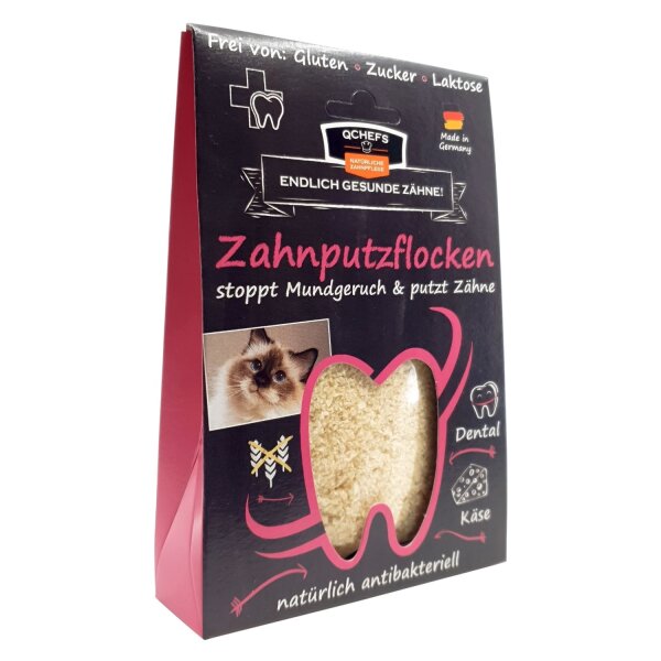 QCHEFS Zahnputzflocken Katze