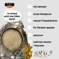 QCHEFS Zahnputzflocken Katze