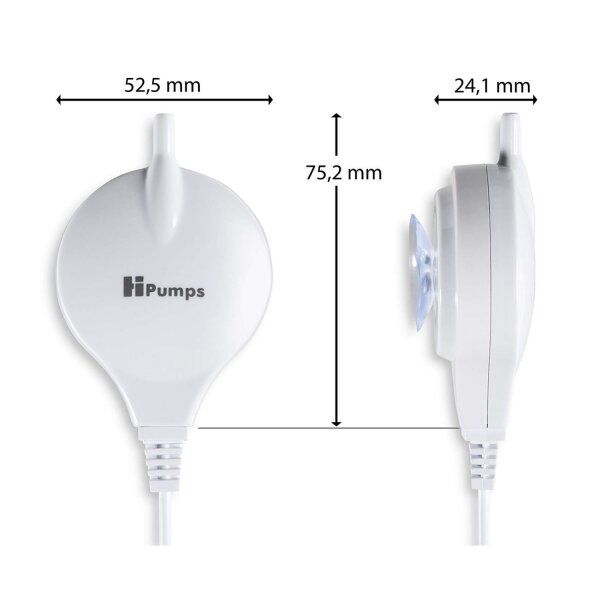 HPumps Nano Piezo weiß rund