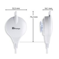 HPumps Nano Piezo weiß rund
