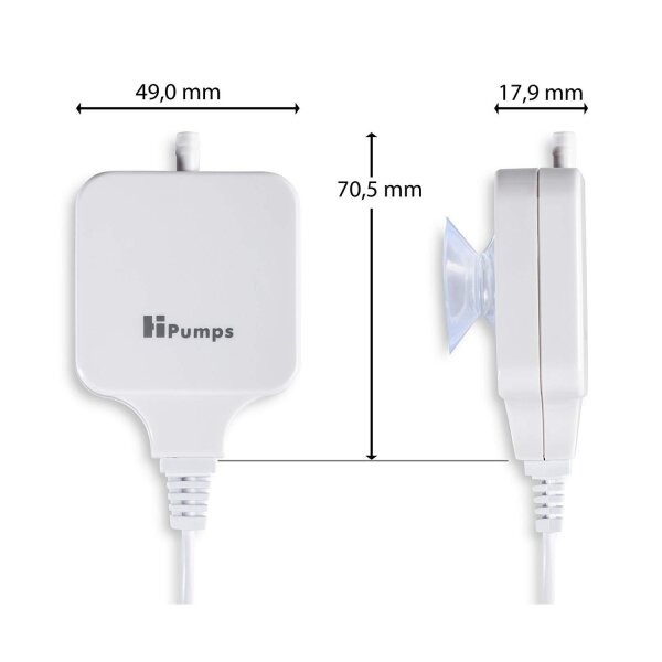 HPumps Nano Piezo weiß eckig