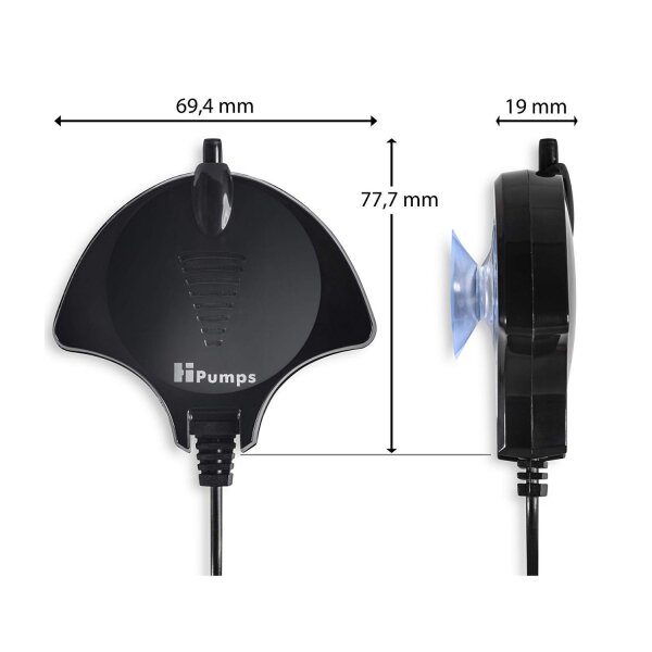 HPumps Nano Piezo Manta schwarz