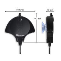 HPumps Nano Piezo Manta schwarz