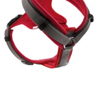 Hunter Geschirr Maldon rot/grau XS