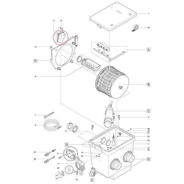 Oase Ersatz BG Trommelmotor