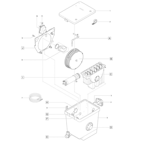 OASE Ersatz BG Trommelmotor gepumpt