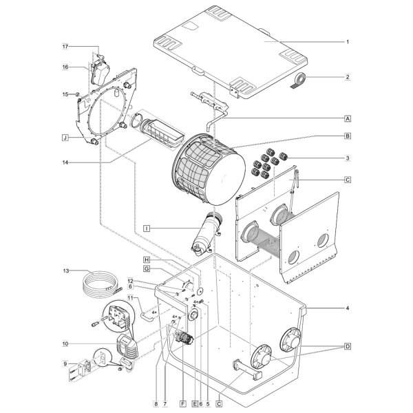 OASE Ersatz BG Trommelmotor gepumpt