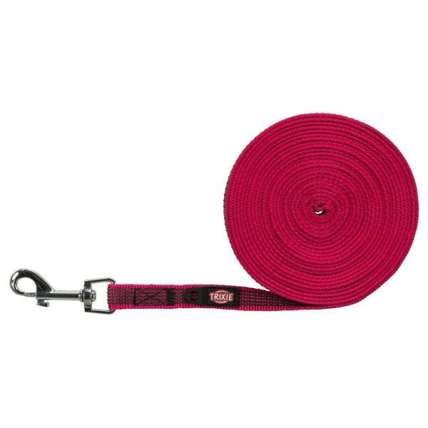TRIXIE Schleppleine, gummiert pink Länge 5 m/Breite 15 mm