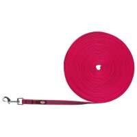 TRIXIE Schleppleine, gummiert pink Länge 15 m/Breite 15 mm