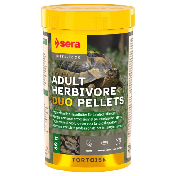 sera Tortoise Adult Herbivore Duo Pellets