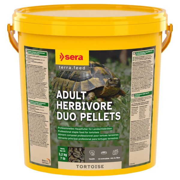 sera Tortoise Adult Herbivore Duo Pellets 10 l
