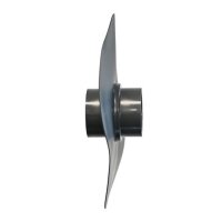 Foliendurchführung Klebemuffe beidseitig schwarz 50 mm