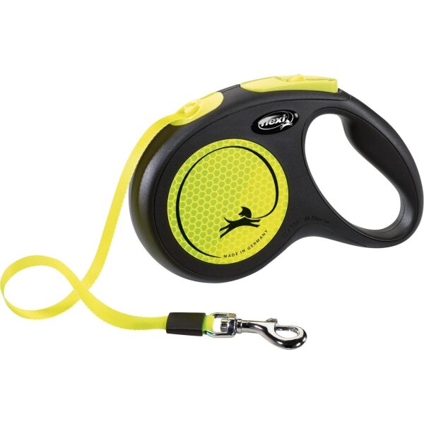 flexi New NEON Gurt 5m neongelb M (bis 25 kg)