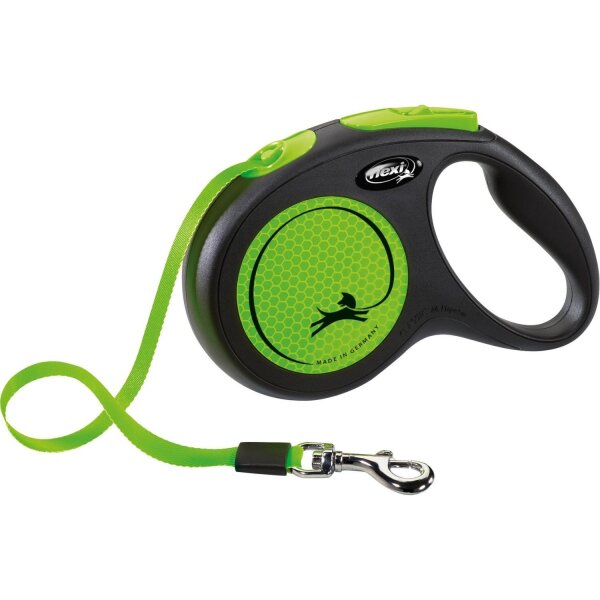 flexi New NEON Gurt 5m neongrün M (bis 25 kg)