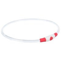 TRIXIE Flash Leuchtring USB rot L-XL