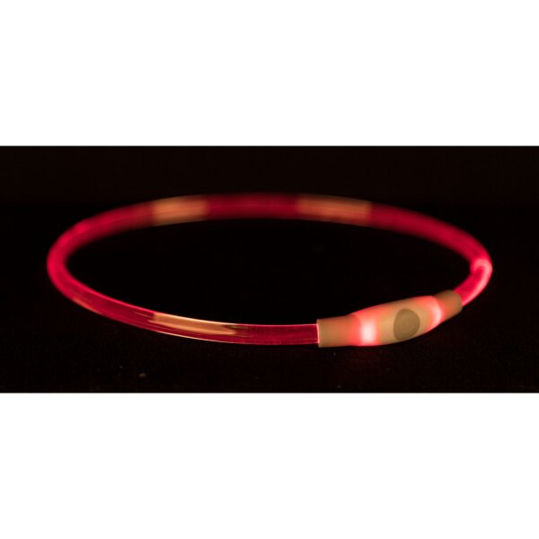 TRIXIE Flash Leuchtring USB multicolor S-M