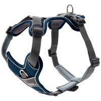 Hunter Geschirr Divo dunkelblau/grau XS