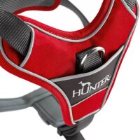 Hunter Geschirr Divo rot/grau L