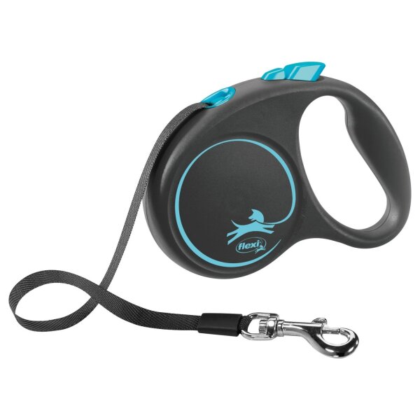 flexi BLACK DESIGN Gurt blau L (bis 50 kg)