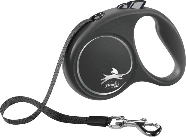 flexi BLACK DESIGN Gurt schwarz M (bis 25 kg)