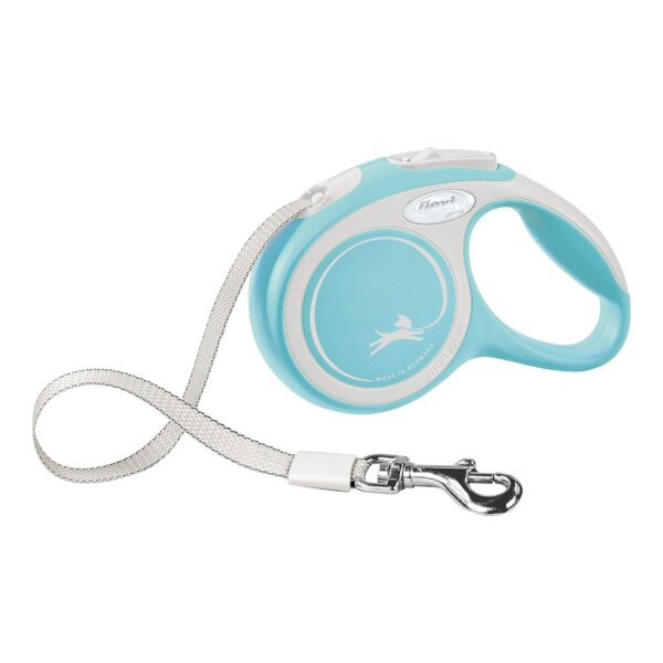 flexi New COMFORT Gurt hellblau M, 5 m (bis 25kg)