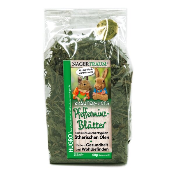 HUGRO Nagertraum Pfefferminzblätter 60 g