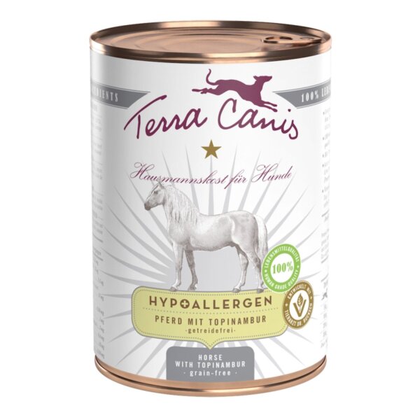 Terra Canis Hypoallergen Pferd mit Topinambur
