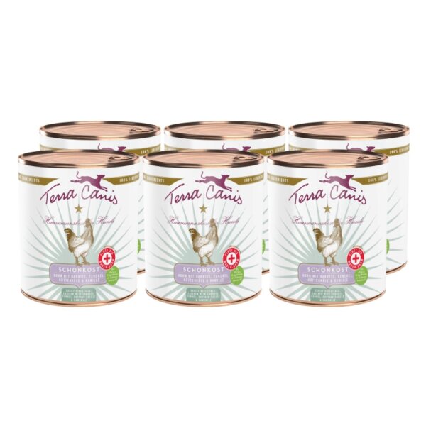 Terra Canis Schonkost Huhn mit Karotte 6 x 800 g