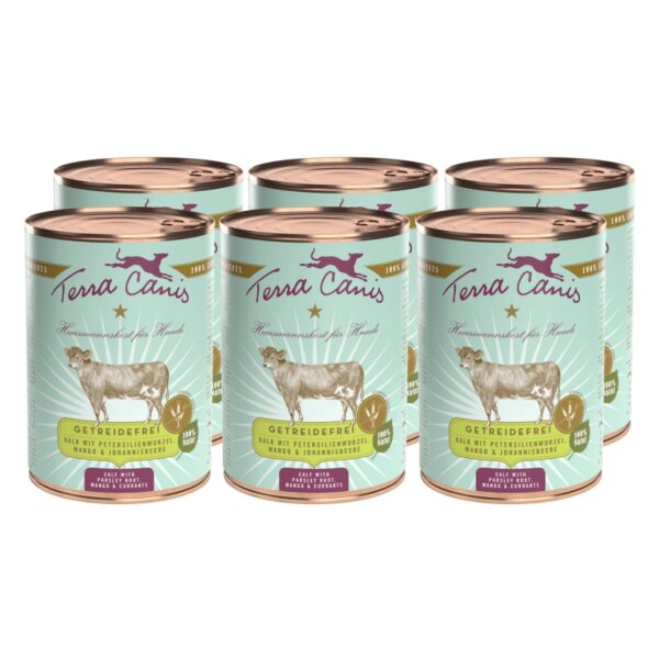 Terra Canis Getreidefrei Kalb mit Petersilienwurzel 6 x 400 g
