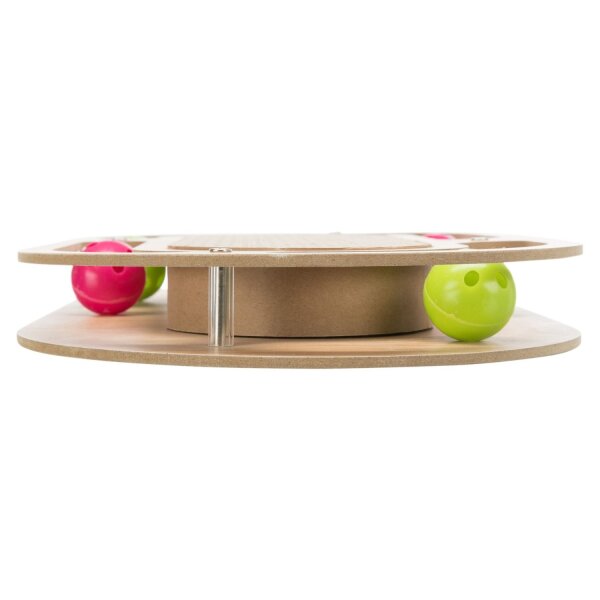 TRIXIE Kratzpappe mit Holzrahmen oval (46 x 4 x 25 cm)