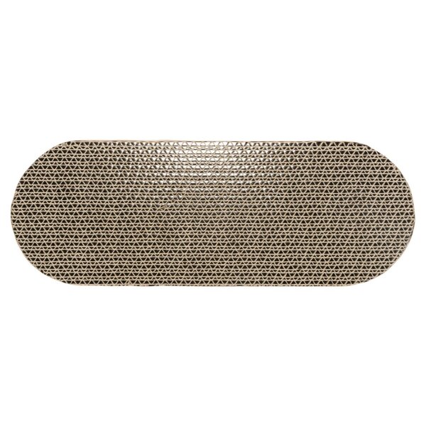 TRIXIE Kratzpappe mit Holzrahmen oval (46 x 4 x 25 cm)