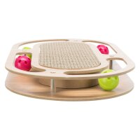TRIXIE Kratzpappe mit Holzrahmen oval (46 x 4 x 25 cm)