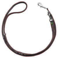 Hunter Verstellbare Führleine Divo rot/grau 15/200