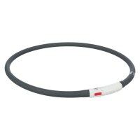 TRIXIE Flash Leuchtring USB, Silikon, XS-XL; 70 cm/ø 10 mm, schwarz