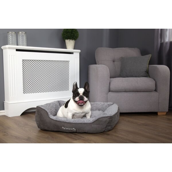 Scruffs Cosy Box Bed Grau S: 50 x 40 cm