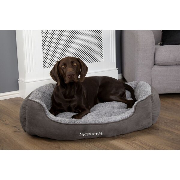 Scruffs Cosy Box Bed Grau L: 75 x 60 cm