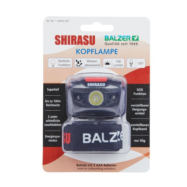 Balzer Shirasu Kopflampe